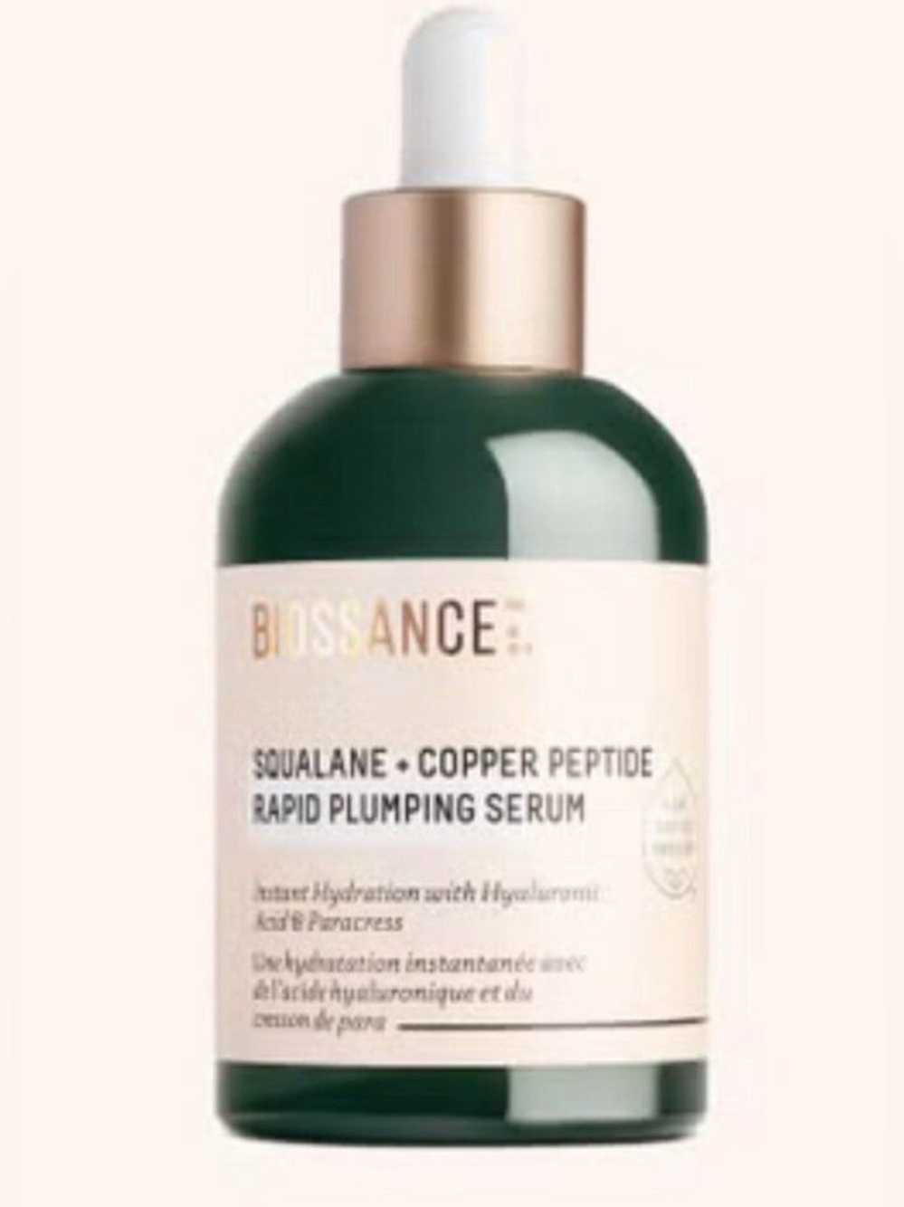 Biossance Squalane + Copper Peptide Rapid Plumping Serum 50mL Full size NIB